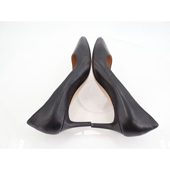 Bruno Magli Tara Pump Women Size 39.5 Black Leather Stiletto Heel Pointed Toe - Picture 3 of 11